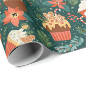 かわいらしクリスマスパターン包装紙 ラッピングペーパー (ロールコーナー)