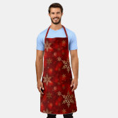 かわいらしクリスマスホリデーホステスギフトエプロン エプロン (着用した状態)
