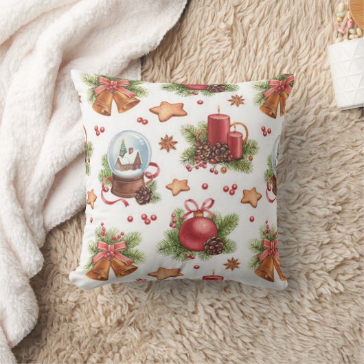 かわいらしクリスマス用角枕 クッション (ブランケット)