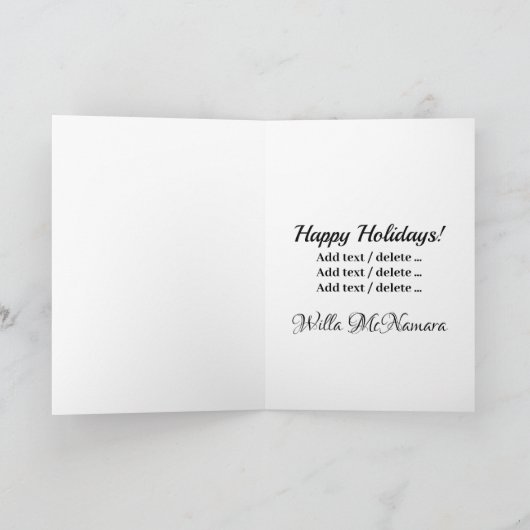 かわいらしクリスマス カード (内部)