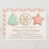 かわいらしクリスマスCOOKIEスワップ招待状 招待状 (正面/裏面)