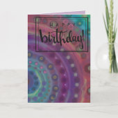 かわいらしクールハッピーバースデー カード (正面)