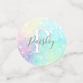 かわいらしグリッターホログラフィガーリーー虹色 コンフェッティ (スモール正面)