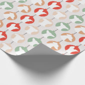 かわいらしグレイイタリアンハウンドオーナメントラッピング紙 ラッピングペーパー (角)