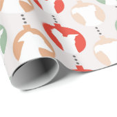 かわいらしグレイイタリアンハウンドオーナメントラッピング紙 ラッピングペーパー (ロールコーナー)