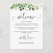 かわいらしグ結婚リーズゲスト日程 アドバイスカード (裏面)