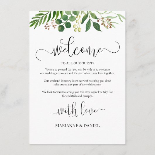 かわいらしグ結婚リーズゲスト日程 アドバイスカード (裏面)