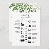 かわいらしグ結婚リーズゲスト日程 アドバイスカード (正面/裏面)