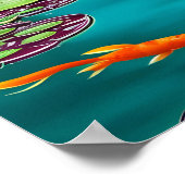 かわいらしコイ池 ポスター (角)