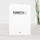 かわいらしコテージコお洒落アヴィレッジ空白の カード (裏面)