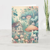 かわいらしコテージコお洒落アヴィレッジ空白の カード (正面)