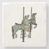 かわいらしゴーメリーラウンド回転木馬ウマ ストーンコースター (正面)