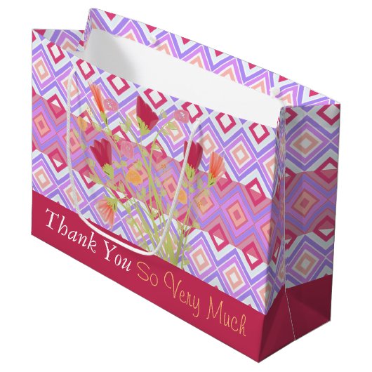 かわいらしサンキューバッグ ラージペーパーバッグ (正面アングル)