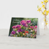 かわいらしサンシャインガーデンアート誕生日カード カード (黄色い花)