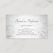 かわいらしシルバーサンセットオーバー海プロフェッショナル 名刺 (裏面)