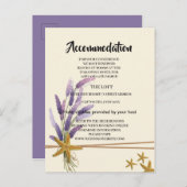 かわいらしシンプルスターフィッシュアコモデーションカード 案内ポストカード (正面/裏面)