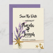 かわいらしシンプルスターフィッシュ保存日 案内ポストカード (正面/裏面)