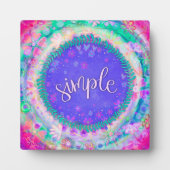 かわいらしシンプルフローラお洒落 感動的 フォトプラーク (正面)