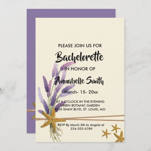 かわいらしシンプル学士 招待状 (正面/裏面)