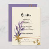 かわいらしシンプル披露宴カード 案内ポストカード (正面/裏面)