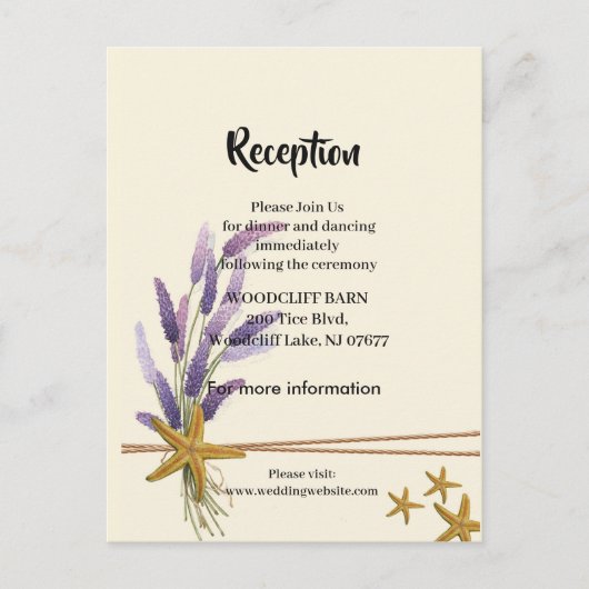 かわいらしシンプル披露宴カード 案内ポストカード (正面)