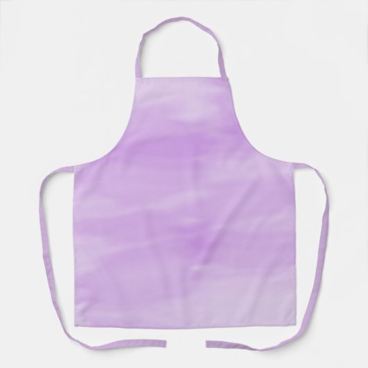 かわいらしシンプル紫ラベンダー水彩画家 エプロン (正面)