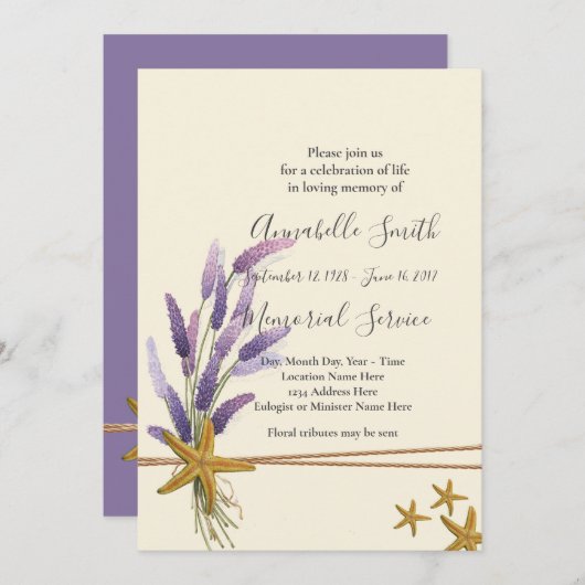 かわいらしシンプル魚を愛する記憶 招待状 (正面/裏面)