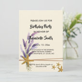 かわいらしシンプル魚誕生日 招待状 (スタンド正面)