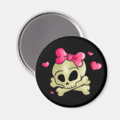 かわいらしスカル マグネット (正面/裏面)