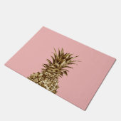 かわいらしスタイリッシュガーリー金ゴールド ドアマット (アングル)