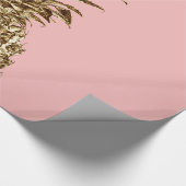 かわいらしスタイリッシュガーリー金ゴールド ラッピングペーパー (角)