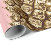 かわいらしスタイリッシュガーリー金ゴールド ラッピングペーパー (ロールコーナー)