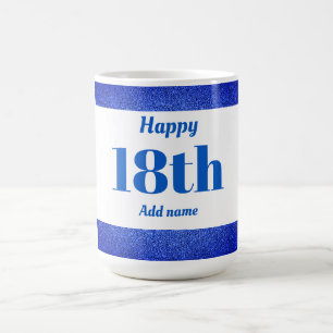 かわいらしスタイリッシュパーソナライズされた誕生日マグギフト18日 コーヒーマグカップ