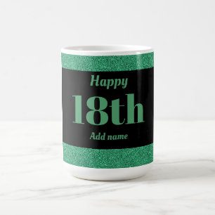 かわいらしスタイリッシュパーソナライズされた誕生日マグギフト18日 コーヒーマグカップ