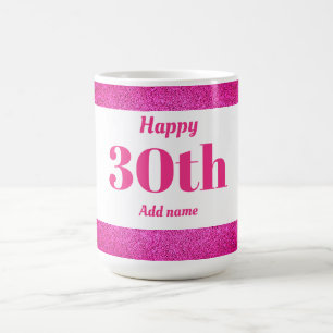 かわいらしスタイリッシュパーソナライズされた誕生日マグギフト30日 コーヒーマグカップ