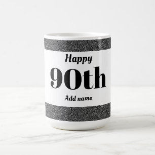 かわいらしスタイリッシュパーソナライズされた誕生日マグギフト90日 コーヒーマグカップ