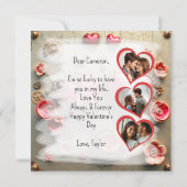 かわいらしスタームパンクバレンタインデー | 写真テンプレート カード (裏面)