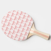 かわいらしストライプのの弓名 卓球ラケット (横)