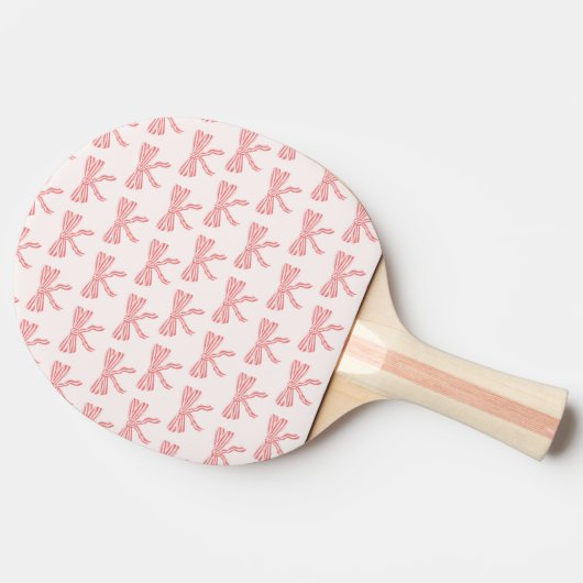 かわいらしストライプのの弓名 卓球ラケット (横)