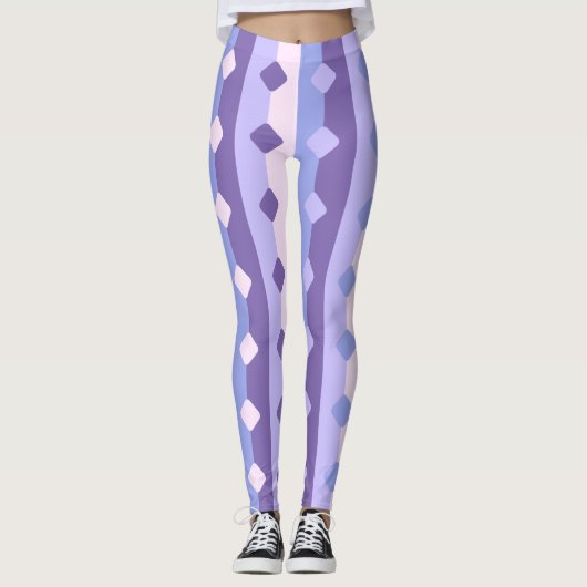 かわいらしストライプダイヤモンド レギンス (正面)