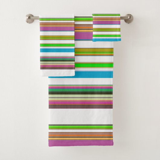 かわいらしストライプ バスタオルセット (インサイチュ)