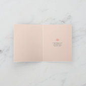 かわいらしタイプライターと花 サンキューカード (内部)