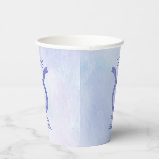 かわいらしタウロス星占いサインカスタム誕生日パーティー 紙コップ (右)