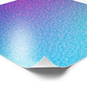 かわいらしターコイズ青グラデーシモダンョン フォトプリント            (角)