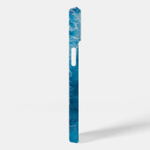 かわいらしティール(緑がかった色)ブルーアクアターコイズジオードパターンケース Case-Mate iPhoneケース (裏面 / 右)