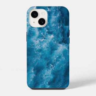 かわいらしティール(緑がかった色)ブルーアクアターコイズジオードパターンケース iPhone 14ケース