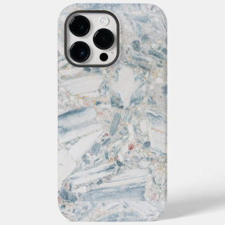 かわいらしティール(緑がかった色)ブルーホワイトターコイズエッジパターン iPhone 14 PRO MAXケース