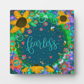 かわいらしデイジーは恐れやる気を起こさせるない フォトプラーク (正面)