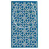 かわいらしデイジーチェーンオンブルーカスタム抱き枕 スモールペーパーバッグ (裏面)