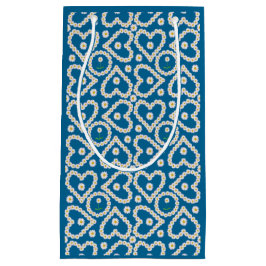 かわいらしデイジーチェーンオンブルーカスタム抱き枕 スモールペーパーバッグ